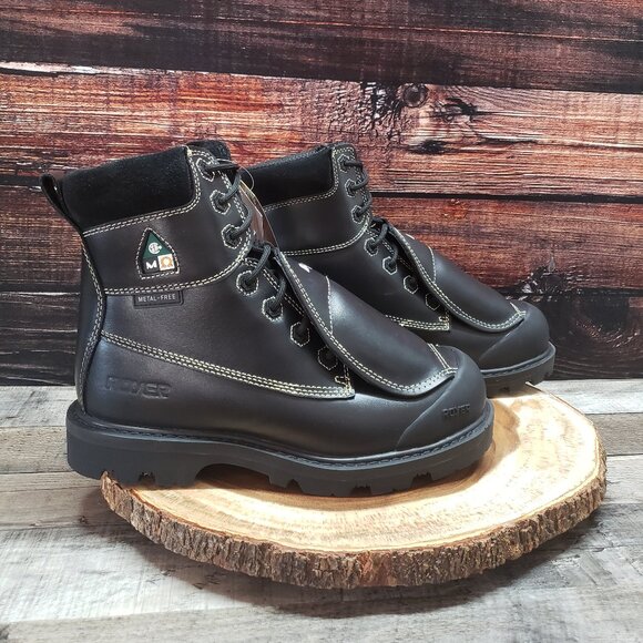 Royer 9.5 Work Boots Met Guard FR Composite Toe 8501 Black $208 - Picture 7 of 16